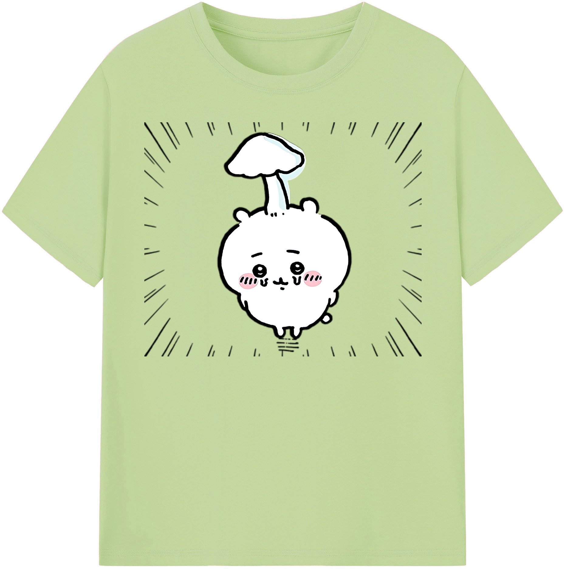 （画像用） ちいかわ ちいかわ Chii-kawa chiikawa 綿100％半袖Tシャツ（フロントプリント）